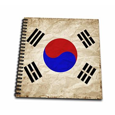 Imagem de 3dRose Caderno espiral da bandeira da Coreia do Sul com visual antigo (db_255837_2)