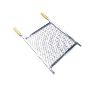 Imagem de Grelha Para Churrasco Inox Com Cabo Madeira