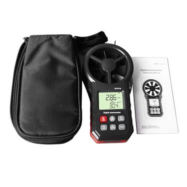 Imagem de Anemômetro Digital Sensor de Velocidade do Anemômetro Sensor de Velocidade Display Lcd Fluxos de Ar Medição de Velocidade Termômetro para Exterior