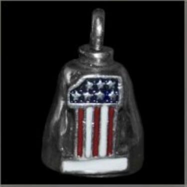 Imagem de Pingente de boa sorte para motociclista Gremlin Bell Flag #1 Compatível com Harley Motorcycle