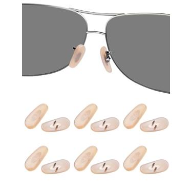 Imagem de HILEEN 6 pares de almofadas de nariz de substituição para Ray-Ban Aviator RB3025 | RB3026 | RB3030 | RB3211 | RB3362 | RB3445 | RB4175 | RB3183 | RB3625 | RB3016 | RB3267 | RB3136 Óculos de sol - FlesCor H
