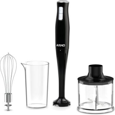 Imagem de Mixer Portátil Arno Turbo Mix Pro 3 em 1 Inox 400W Copo Medidor 500ml Acessórios Prático