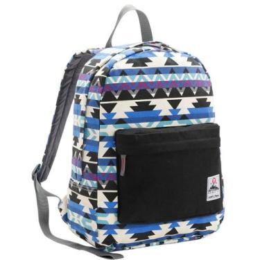Imagem de Mochila Juvenil Teen Étnico Escolar Estampada Casual Chenson, Azul, UN