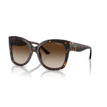 Imagem de Óculos de Sol Vogue Eyewear 0VO5338S W65613 Tam 54 / Havana Marrom - Lentes Marrom Gradiente
