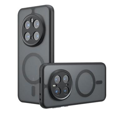 Imagem de Kukoufey Capa compatível com Honor Magic 7 Pro, compatível com MagSafe, compatível com Honor Magic7 Pro 5G PTP-AN10 Capa magnética embutida para celular antichoque preta