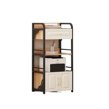 Imagem de LICONG-2020 Suporte de impressora, suporte de impressora para casa, escritório, mesa lateral, prateleiras multicamadas, armazenamento de escritório, multicamadas, suporte de armário organizador para