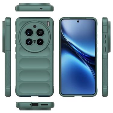 Imagem de Elubugod Capa compatível com Vivo X200 Pro 5G, capa macia para celular TPU compatível com Vivo X200 Pro 5G V2405A V2405DA V2413 verde