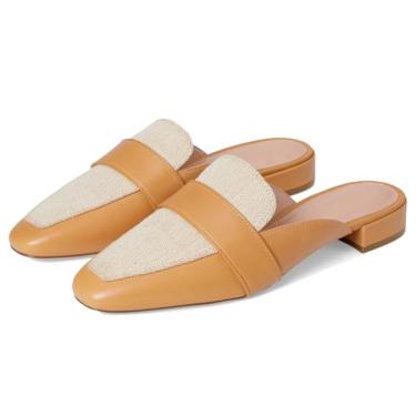Imagem de Cole Haan Mocassim feminino Pasha Mules, Couro de biscoito/lona marfim, 41