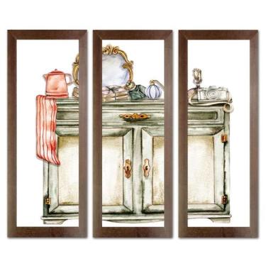 Imagem de Kit Quadros Decorativos Banheiro Lavabo Flores Sabonete spa pedras vel