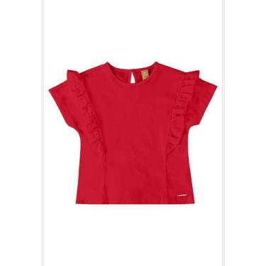 Imagem de Blusa Infantil Básica em Meia Malha Up Baby, Vermelho, 1