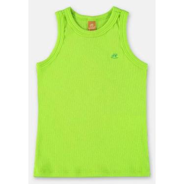 Imagem de Regata Infantil Básica para Meninas Up Baby, Verde claro, 1