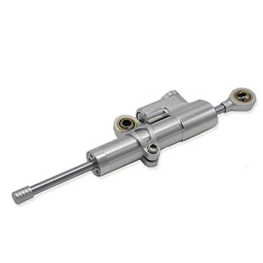 Imagem de ZUC Estabilizador de amortecedor de direção ajustável de motocicleta para MT-10 MT10 MT07 MT-07 MT09 MT-03 Kit de montagem (prata)