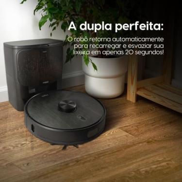 Imagem de Combo Robô Aspirador Ropo Smart Laser + Estação Smart Cleaner 110V