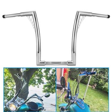 Imagem de WSays 14" Rise Ape Hangers 1-1/4" Diameter HandleBar Chrome Compatible with Harley Dyna Softail Sportster XL 883 1200 Road King 1994-2022 and Road Glide 1998-2013 Model