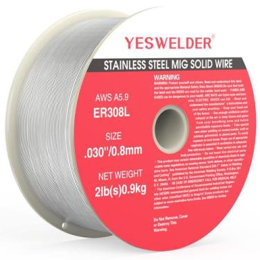 Imagem de Fio de solda YESWELDER em aço inoxidável MIG ER308L 0,8 mm 1 kg