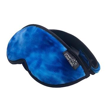 Imagem de Dream Essentials Utopia Máscara de dormir de pelúcia luxuosa, feita à mão nos EUA, algodão respirável, faixa de cabeça larga ajustável, homens e mulheres, ponte nasal para bloqueio de luz, viagens