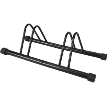 Imagem de Andeshunk Rack de armazenamento de bicicleta de metal, suporte de chão para 3 bicicletas, suporte de estacionamento externo para garagem, galpão (2 parágrafos)