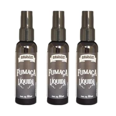 Imagem de FUMAÇA LÍQUIDA BRAVUS 60ml COM SPRAY - 3 FRASCOS