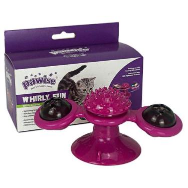 Imagem de Brinquedo Gato Pawise Whirly Fun Rosa  Giratório, Estimula o Instinto 