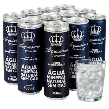 Imagem de Água Natural Acquissima Lata 350ml - Pack 12 Unidades Ph 6,5 - AQUI DA