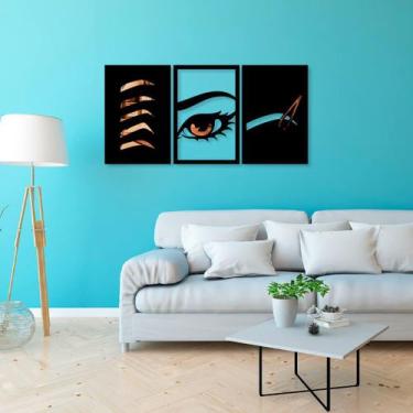 Imagem de Quadros Designer de Sobrancelhas Bronze - Inove Papéis de Parede