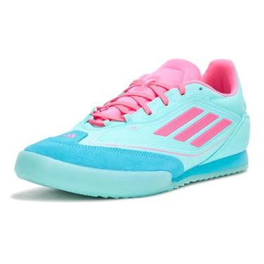 Imagem de adidas Tênis unissex adulto F50 Freestyle Messi Indoor, Flash Aqua/rosa lúcido/ciano lúcido, 38 BR