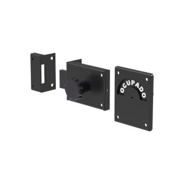 Imagem de Fechadura Livre/Ocupado Preto - Soprano