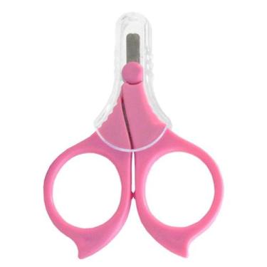 Imagem de Tesoura Para Unha De Bebê  Line Rosa/Azul - Rosa - Original