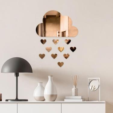 Imagem de Espelho Decorativo Chuva De Amor Bronze - Inove Papéis de Parede