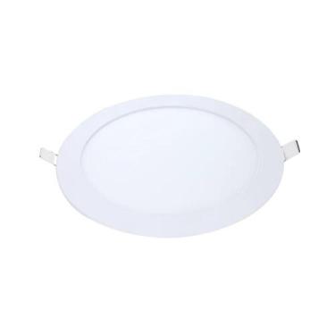 Imagem de Luminaria/painel led alum-embutir redonda 18w 3000k-biv avant