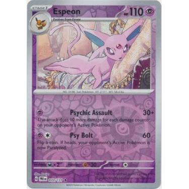 Imagem de Pokemon - Espeon 033/131 Prismatic Evolutions – Reverse Foil Single Card