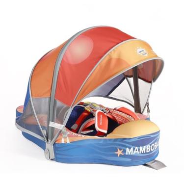 Imagem de Mambobaby Float with Canopy, Non-Inflatable Swim Trainer for Infants and Toddlers 3-24 Months, Avoid Flip Design, UPF 50+, Safe & Comfortable Baby Pool Float