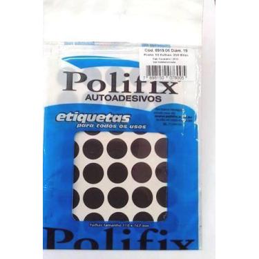 Imagem de ETIQUETA ADESIVA P/CODIFICAÇÃO DIÂMETRO 19MM cor preta POLIFIX BT 350 