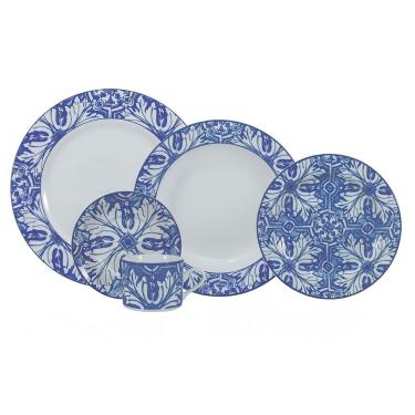 Imagem de Aparelho De Jantar 30 Peças Azulejo Schmidt