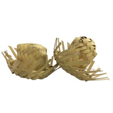 Imagem de Kit 20 Mini Chapéus de Palha para Decoração de Festa Junina, 3,5 cm de Diâmetro, Enfeite para Mesa e Garrafas