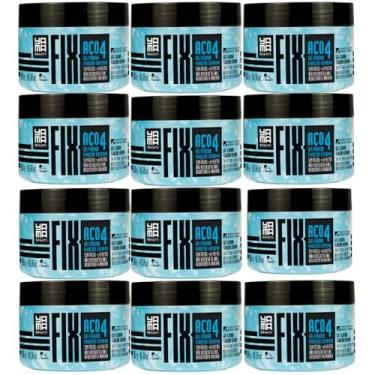 Imagem de Kit 12 Gel Fixador Capilar Profissional Efeito Aço Alta Fixação E Resistencia Yama 300g