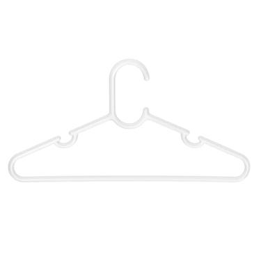 Imagem de Cabide Plástico Infantil Acrilico Transparente – Organize o Closet do Seu Bebê com Charme e Praticidade – Kit Ideal para Roupas de Bebê e Infantil