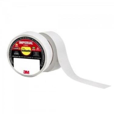 Imagem de Fita Isolante 18mm x 10m Branca 3M - PCT 10un