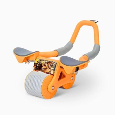 Imagem de Roda Abdominal Rolo Fitness Para Exercícios Timer Freio