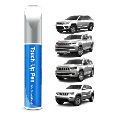 Imagem de RSACET Tinta de retoque compatível com Jeep Exact Match Tinta de retoque Reparação de arranhões de carro (Silver Zynith PSE)