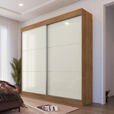 Imagem de Guarda Roupa 2,30m Casal 2 Portas Correr 4 Gavetas Montes Claros Cedro