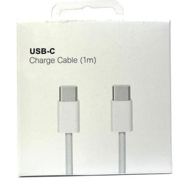 Imagem de Cabo Original/Foxcom USBC 1 Metro Turbo Lightning Branco Iphone/15/15/