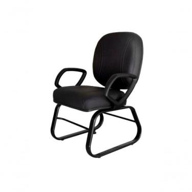 Imagem de Cadeira Para Obesos Até 200 Kg Linha Fat Preto - DESIGN OFFICE MÓVEIS