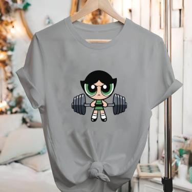 Imagem de Camisetas Meninas Super Poderosas Manga Curta Blusão - Eletron Fashion