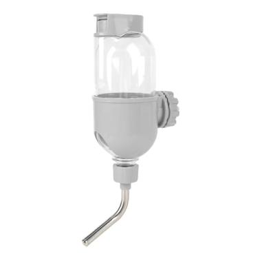 Imagem de Phefop Grande Capacidade de 500 Ml Pendurando o Dispensador de Caixas de Garrafa de água para Animais de Estimação Com Design de Miçanga Dupla Anti -refluxo Salvando Material Robusto (Cinza)