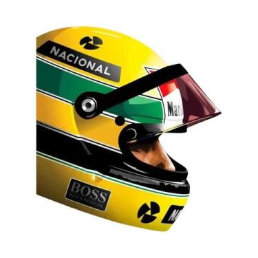 Imagem de Pôster De Piloto De Corrida Ayrton Senna F1 Grand Prix Motorsport Capa