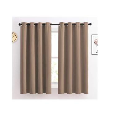 Imagem de Cortina de Cozinha Luna Tecido Oxford Cores Lisas 2,00x1,40m Decorativ