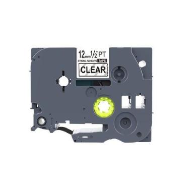 Imagem de Fita Strong Compatível Brother Tz Tze S131 Incolor Letra Preta 12mm - 