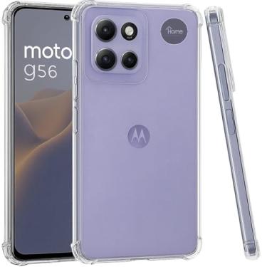 Imagem de Capa Case PREMIUM TPU Transparente Compatível Motorola Moto G56 Anti Impacto Shock Choque Alta Proteção