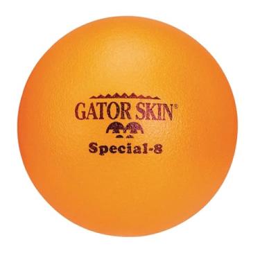 Imagem de S&S Worldwide Gator Skin Special-8 Foam Ball. Orange PU Coated Ball with Medium Density Foam Core. Soft No-Sting Ball is Great for GaGa Pits, Dodgeball, Kickball, Volleyball, PE Games and More.